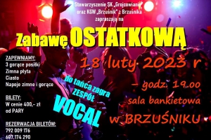 Bal OSTATKOWY u 