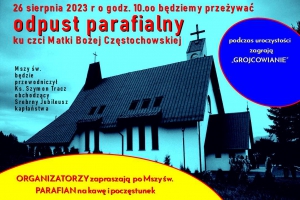 Odpust u MB Częstochowskiej w Przybędzy z 