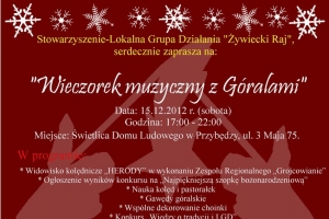 Kolejny wieczór z góralami - zapraszamy !!! - zdjęcie1